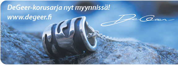 Botniaevents - DeGeer, ainutlaatuisia koruja! Korvakorut, kaulakorut ja kalvosinnapit.